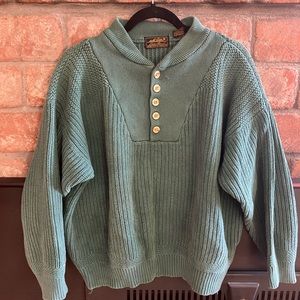 Epic old school vintage eddie bauer teal sweater